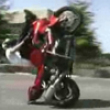Motorcycle wheelies video