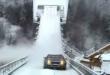 Funny videos : Audi a6 - up the ski ramp