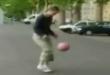 Sport videos: Girl doing cool soccer tricks