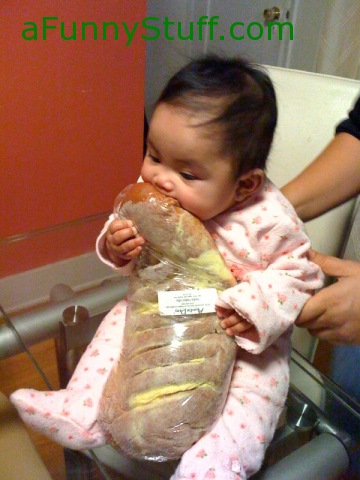 Funny pictures : baby bread
