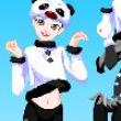 Cute panda dressup game