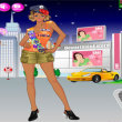 HT83 colorful attraction dress up-1