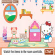 Logic games : Find the New Objects Hello Kitty