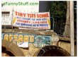 Funny pictures : A school's banner in india